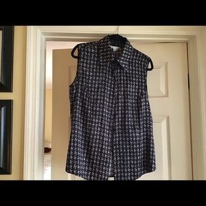 St. John silk sleeveless blouse size 12